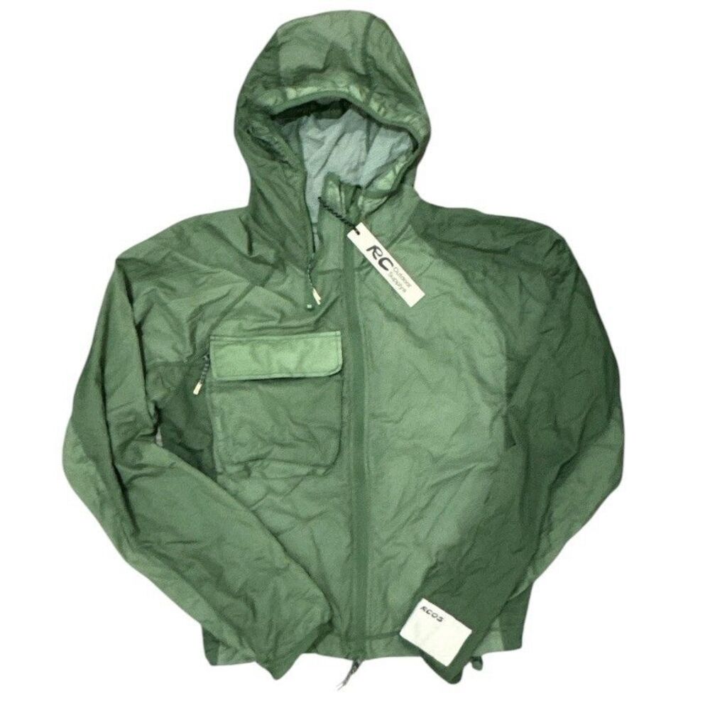 RC Outdoor Supply Packable Jacket Hooded Green XS NWT Reese Cooper RCOS Outdoor